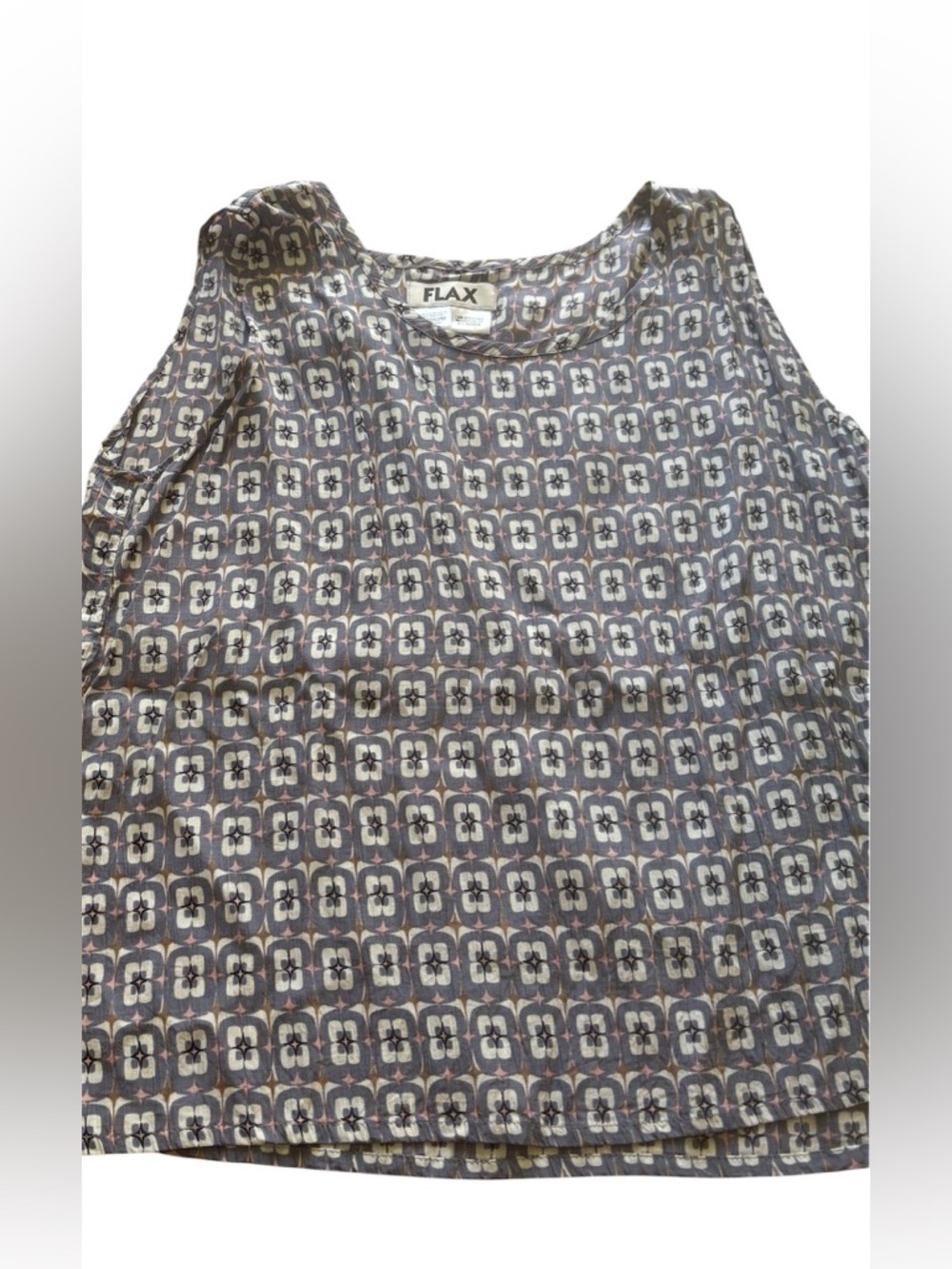 Flax top sleeveless top size M floral